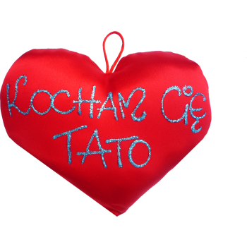 [Sm05] Poduszka serce małe KOCHAM CIĘ TATO